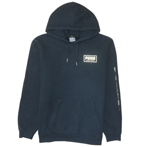 Puma Men's Black Pullover Hoodie L Sports Fleece Sweatshirt