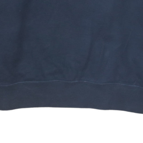 Champion Men's Blue Small Pullover Crew Neck Logo Sweatshirt