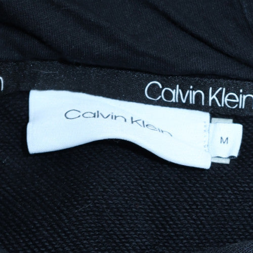 Calvin Klein Men's Black Pullover Logo Hoodie - Size M