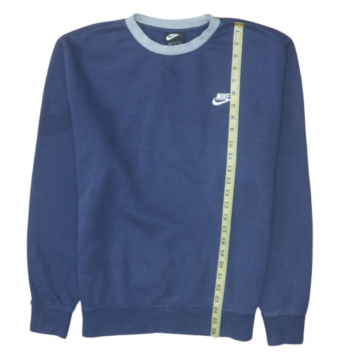 Nike Men's Blue Crew Neck Pullover Sweatshirt Size M