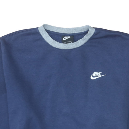 Nike Men's Blue Crew Neck Pullover Sweatshirt Size M