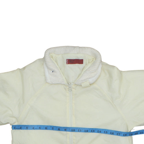 Levi's Red Tab Men's Small Ivory Bomber Jacket with Zip Front
