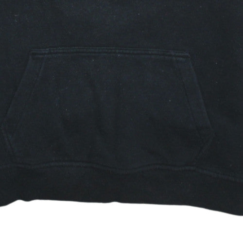 Vans Womens Black Medium Pullover Hoodie with Flame Print Sleeves