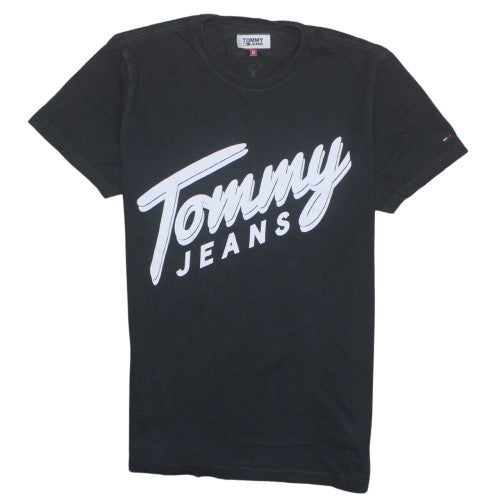 Tommy Jeans Men's Black Logo Short Sleeve Cotton T-Shirt M