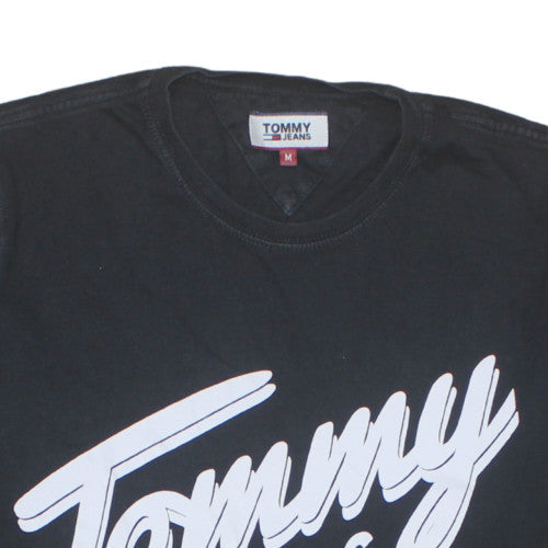 Tommy Jeans Men's Black Logo Short Sleeve Cotton T-Shirt M