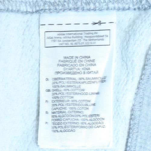 Adidas Men's Grey Full Zip Hoodie L Sports Essentials