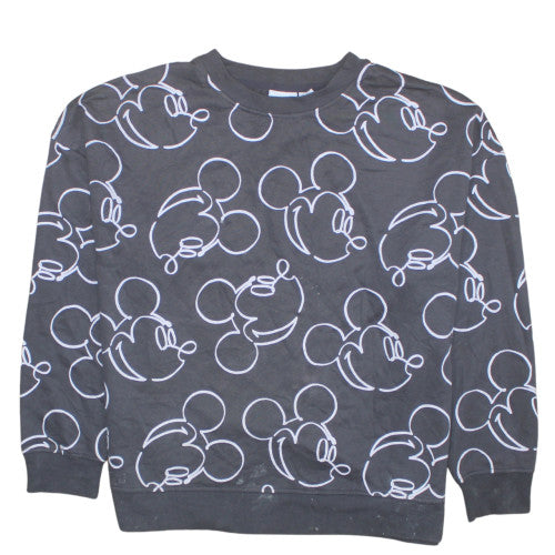 Disney x Primark Women’s Black Mickey Mouse Sweatshirt XL Pullover