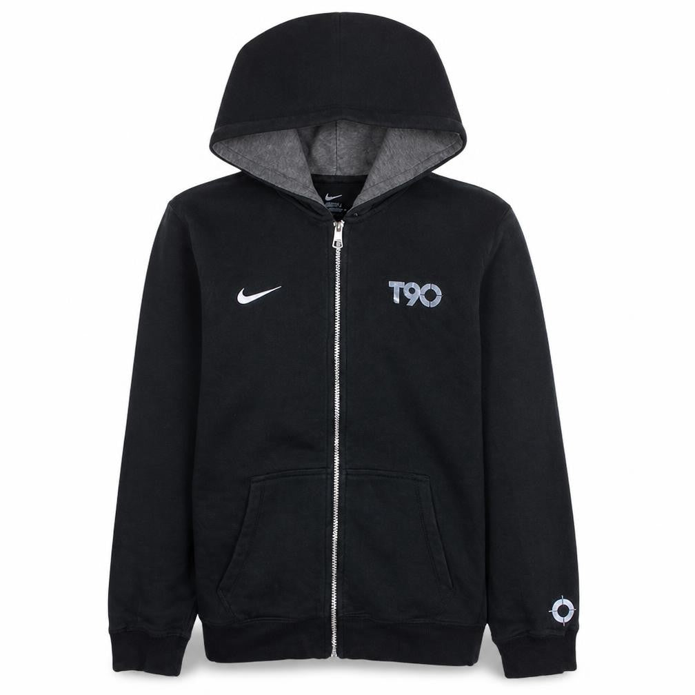 Nike Boys Black Full Zip Hoodie XL 13-15 Years Fleece Sportswear