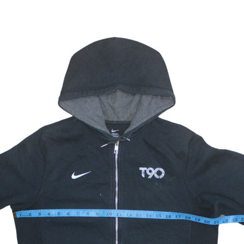 Nike Boys Black Full Zip Hoodie XL 13-15 Years Fleece Sportswear