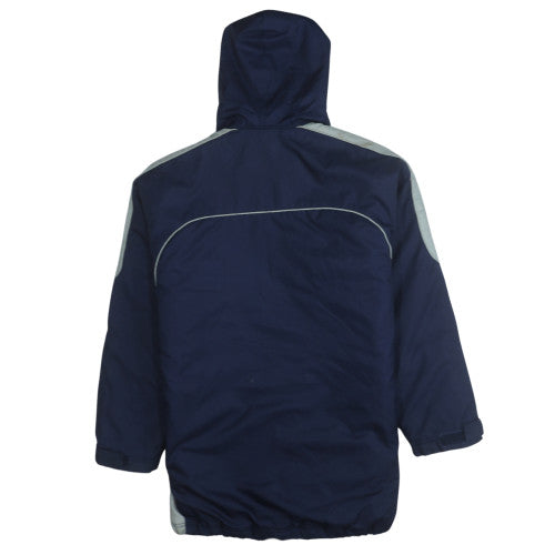 Adidas Men's Blue Hooded Waterproof Parka Jacket Size M