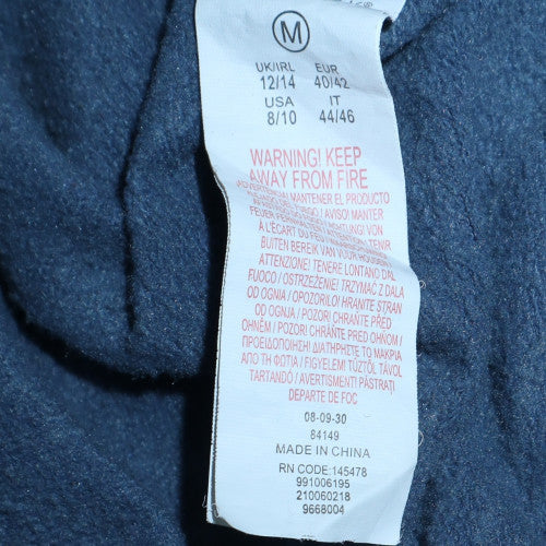 Disney Women Blue Stitch Hoodie Medium UK 12/14 Pullover Cotton Blend