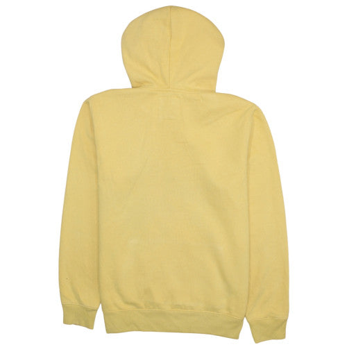 Hollister Men’s Yellow Pullover Hoodie M Fleece Logo Must-Have