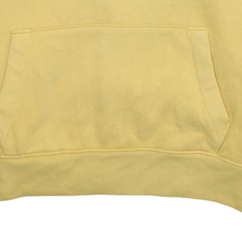 Hollister Men’s Yellow Pullover Hoodie M Fleece Logo Must-Have