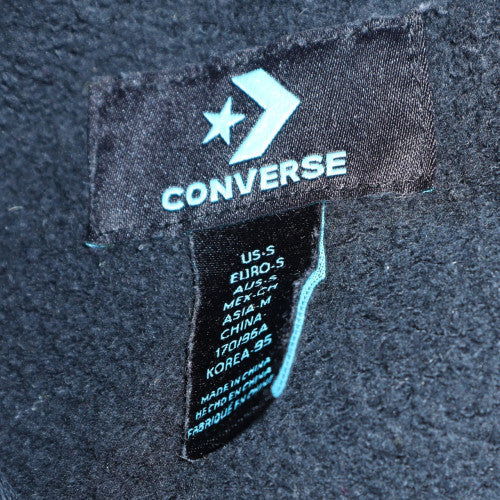 Converse Men's Black Pullover Hoodie S Logo Graphic Fleece