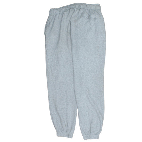 Nike Mens Grey Cotton Fleece Sweatpants L Regular Fit Drawstring
