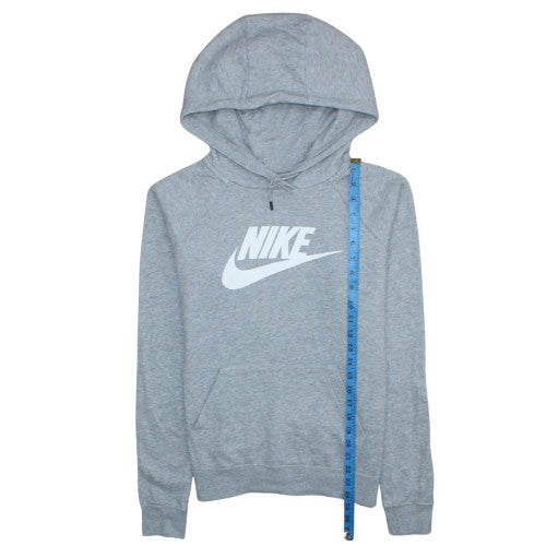 Nike Men's Grey Pullover Hoodie S Regular Fit Sports Style
