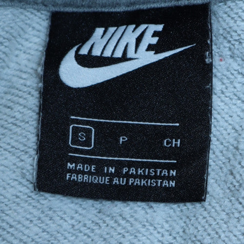 Nike Men's Grey Pullover Hoodie S Regular Fit Sports Style