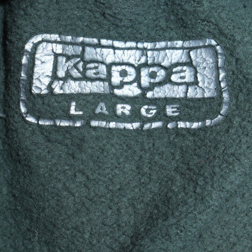 Kappa Men's Green Jogger Sweatpants Large with Side Logo Stripes