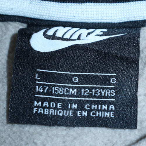Nike Boys Grey Air Logo Crew Neck Fleece Sweatshirt 12-13 Years