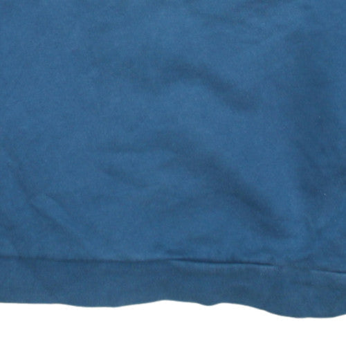 Nike Men's Blue Pullover Sweatshirt S Crew Neck Logo Fleece