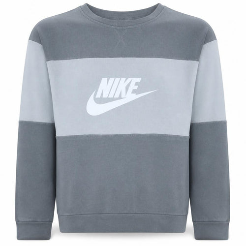 Nike Boys Grey Colourblock Crew Neck Sweatshirt XL 158-170cm