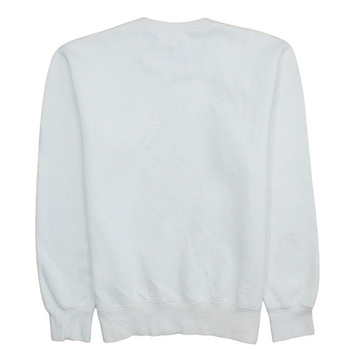 Champion Men's White Medium Pullover Sweatshirt Crew Neck Cotton Blend