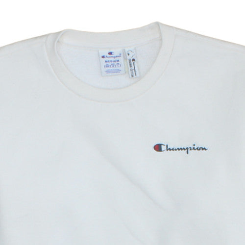 Champion Men's White Medium Pullover Sweatshirt Crew Neck Cotton Blend