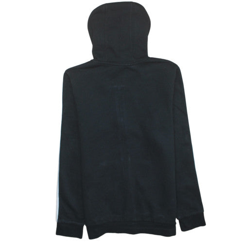 Adidas Boys Black Full Zip Hoodie 14 Years Regular Fit Sports Fleece