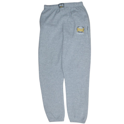 Everlast Men's Grey Fleece Sweatpants S Regular Fit Activewear Trousers