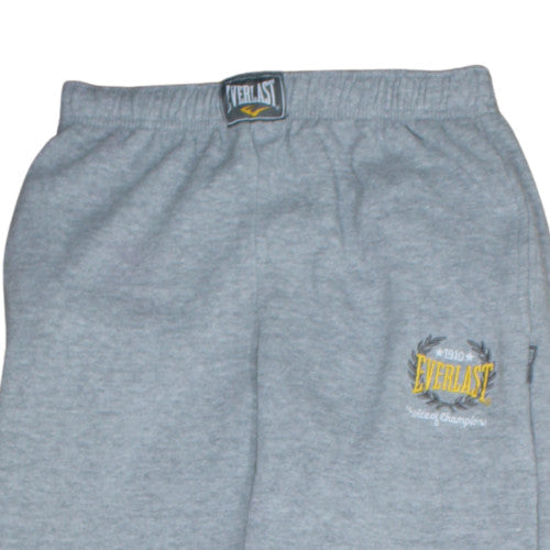 Everlast Men's Grey Fleece Sweatpants S Regular Fit Activewear Trousers