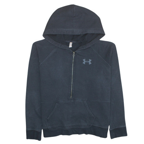 Under Armour Womens Black XL 1/2 Zip Hoodie with Logo Print