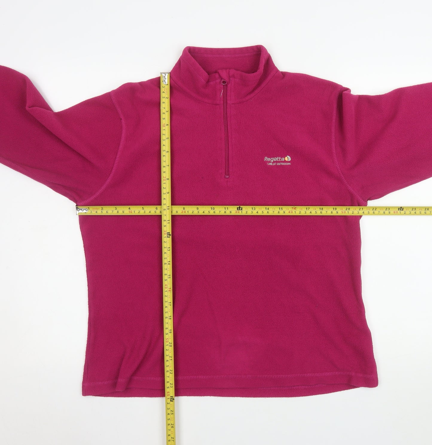 Regatta Women's Pink Fleece 1/4 Zip Pullover Sweatshirt Size 14