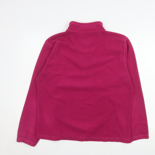 Regatta Women's Pink Fleece 1/4 Zip Pullover Sweatshirt Size 14