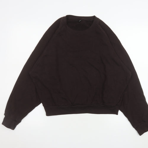 Uniqlo Men’s Brown Cotton Pullover Sweatshirt L Regular Fit