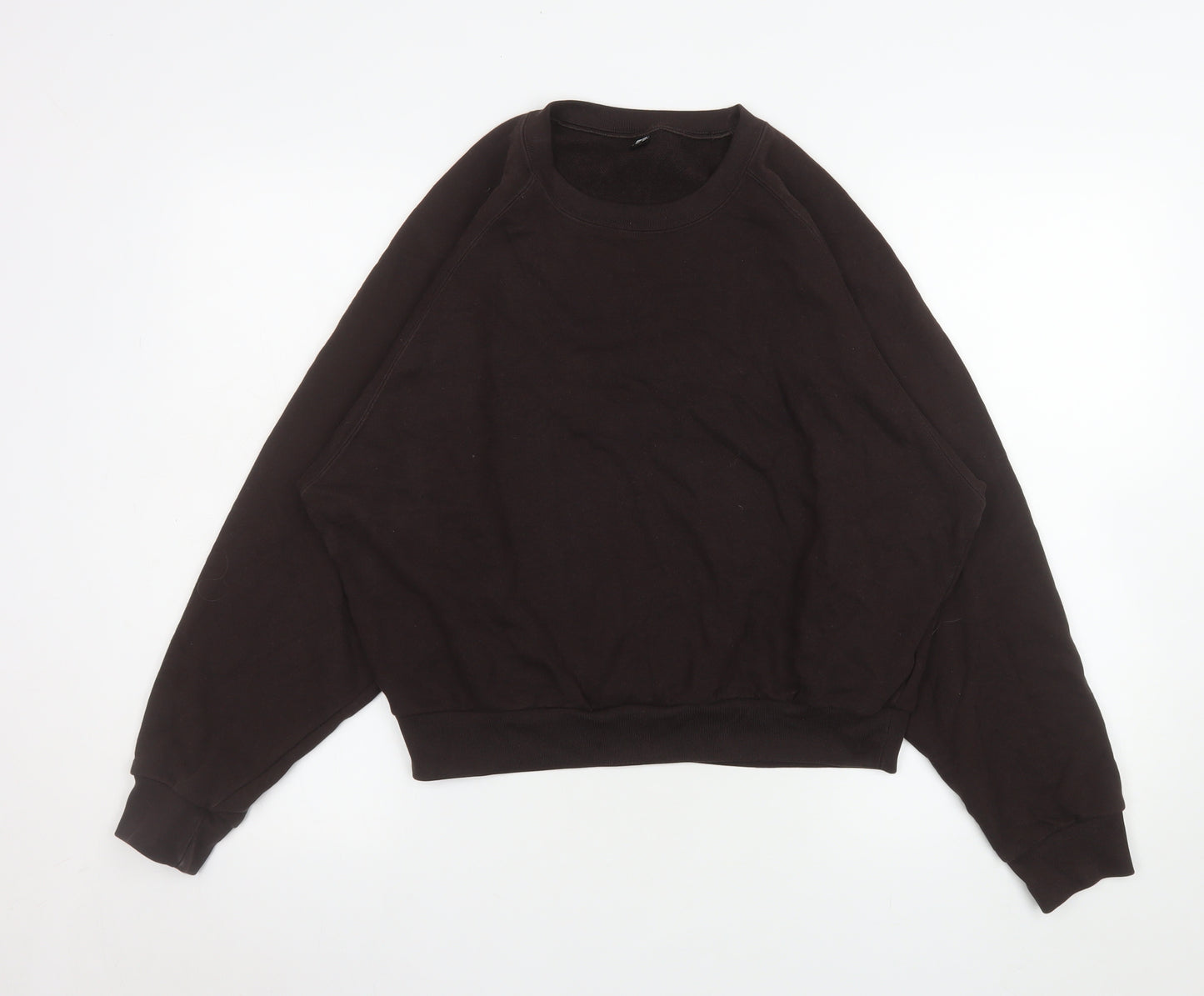 Uniqlo Men’s Brown Cotton Pullover Sweatshirt L Regular Fit