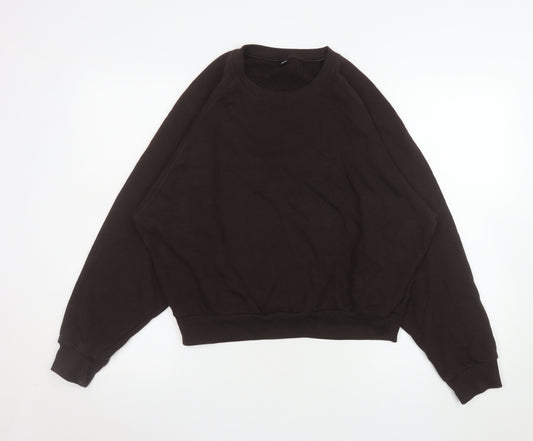 Uniqlo Men’s Brown Cotton Pullover Sweatshirt L Regular Fit