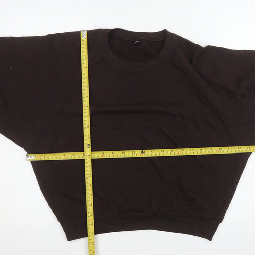 Uniqlo Men’s Brown Cotton Pullover Sweatshirt L Regular Fit