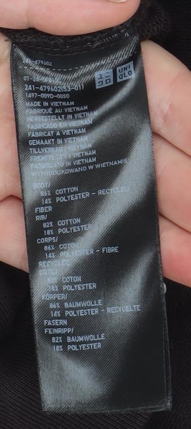 Uniqlo Men’s Brown Cotton Pullover Sweatshirt L Regular Fit