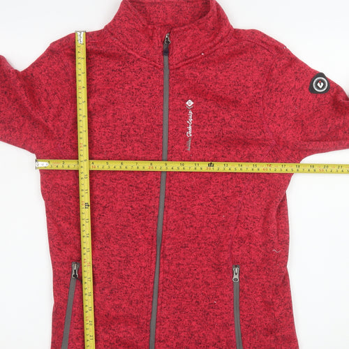 Killtec Women's Red Full Zip Fleece Jacket Size 12