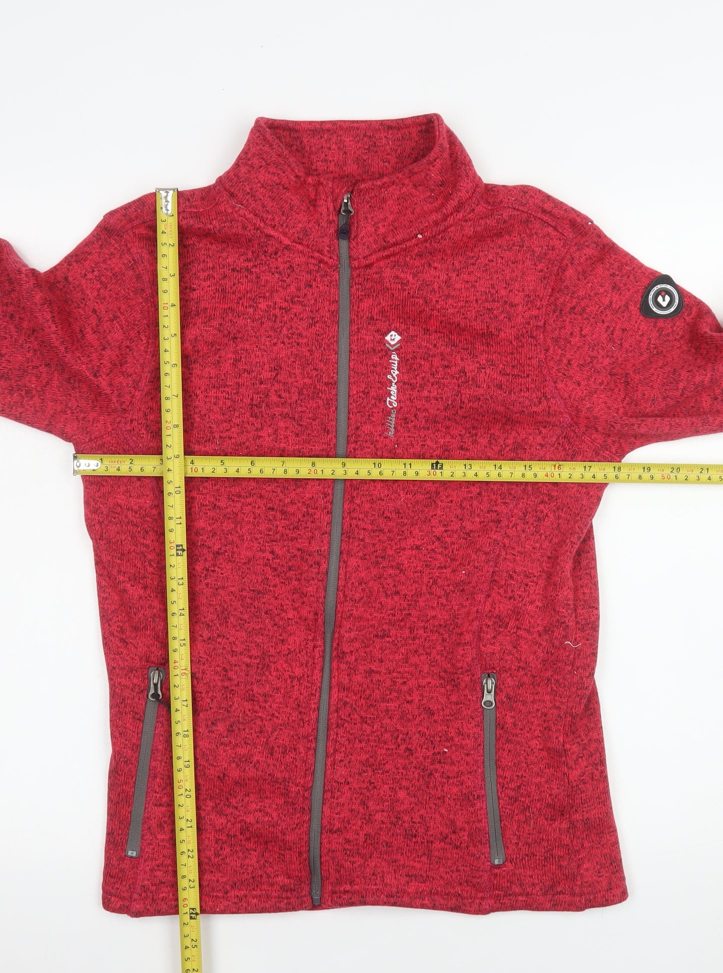 Killtec Women's Red Full Zip Fleece Jacket Size 12