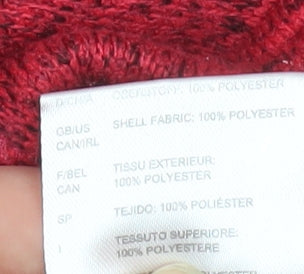 Killtec Women's Red Full Zip Fleece Jacket Size 12