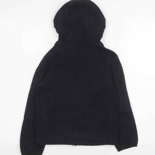 Nike Boys Black Hooded Track Jacket 6-7 Years Full Zip Sportswear