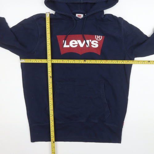 Levi's Men's Blue Pullover Hoodie Size S Hooded Sweatshirt