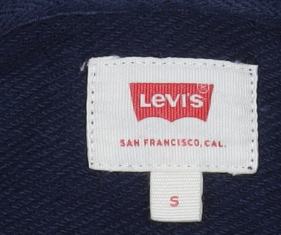 Levi's Men's Blue Pullover Hoodie Size S Hooded Sweatshirt