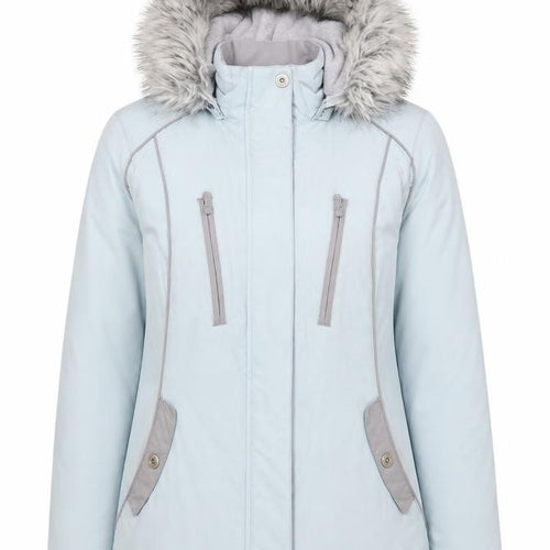 Marks and Spencer Per Una Women’s Blue Fur Hooded Puffer Jacket S