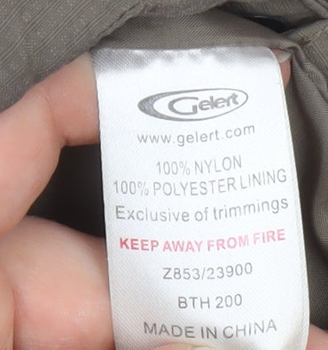 Gelert Women's Brown Waterproof Hooded Rain Jacket Size 12