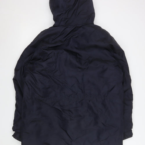 Golden Eagle Men’s Blue L Parka Coat Hooded Nylon Winter Jacket