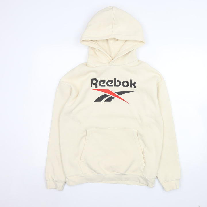 Reebok x H&M Girls Beige Hoodie 13-14 Years Pullover Hooded Sweatshirt