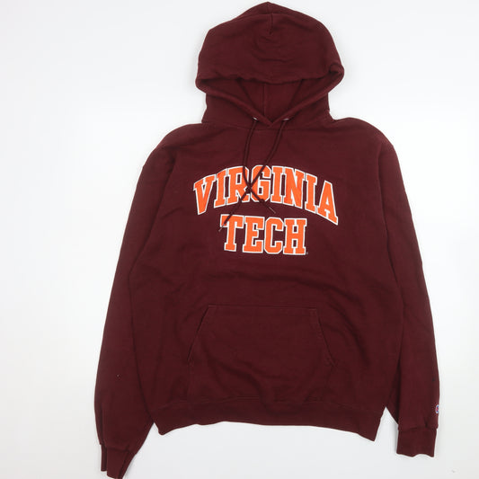 Champion Men’s Brown Virginia Tech Pullover Hoodie L