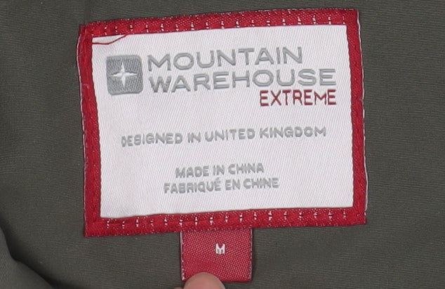 Mountain Warehouse Men's Green Waterproof Hooded Jacket Size M